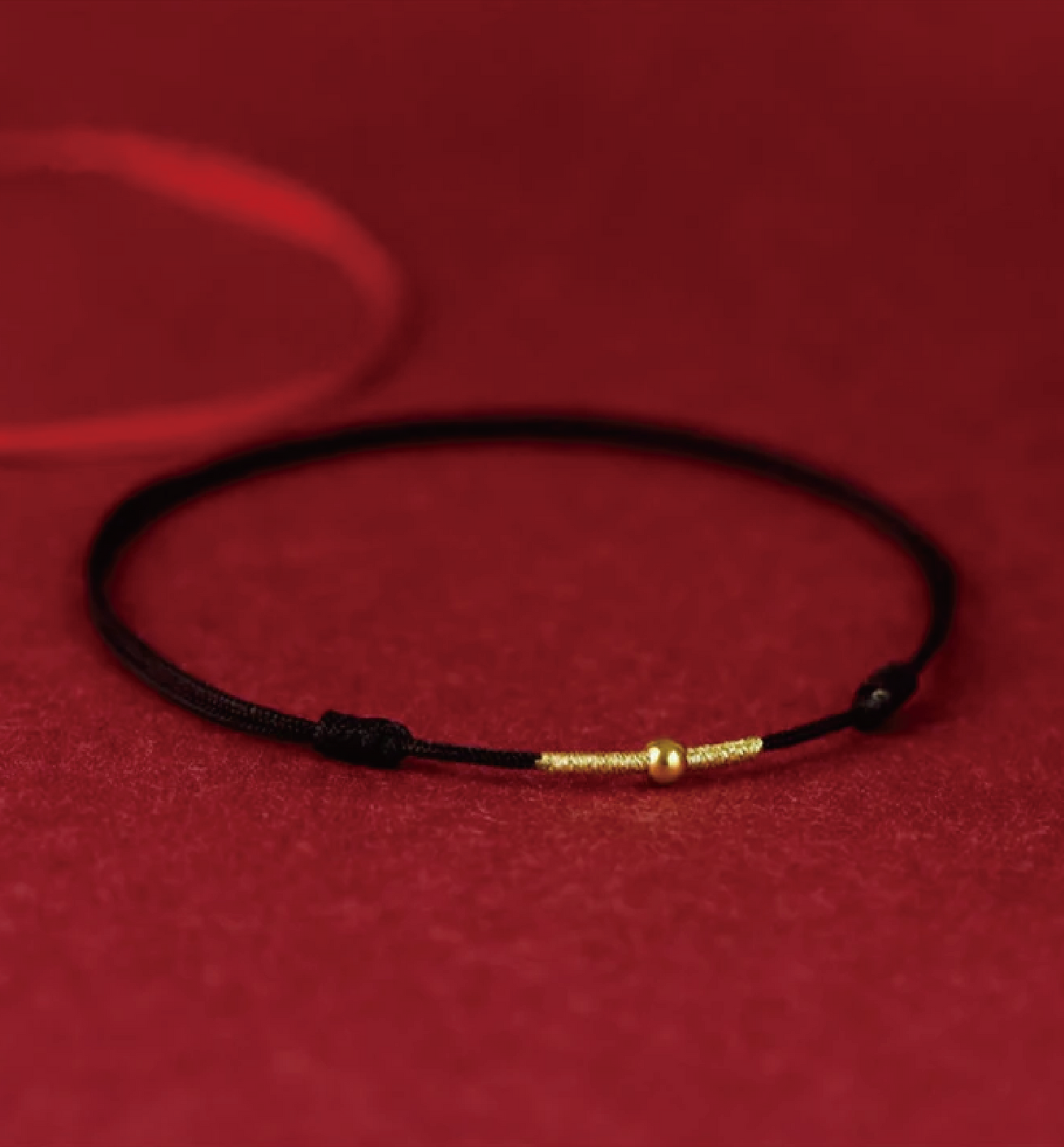 Buddha Stones Golden Bead Silver Protection Braided Bracelet