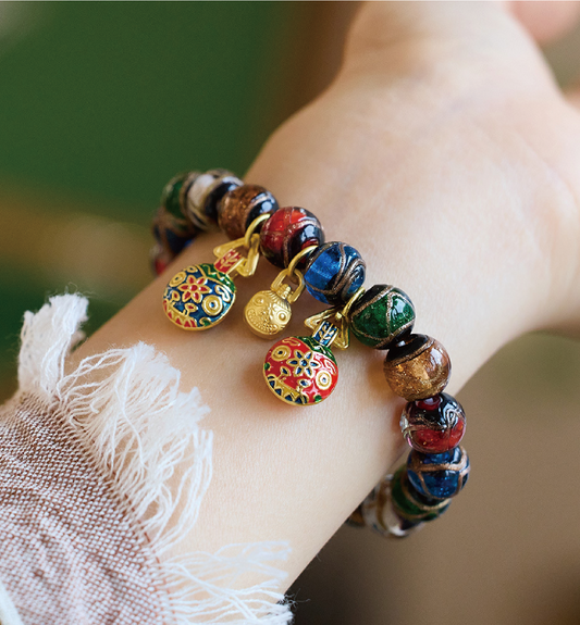 Imperial Golden Beast Multicolor Bracelet