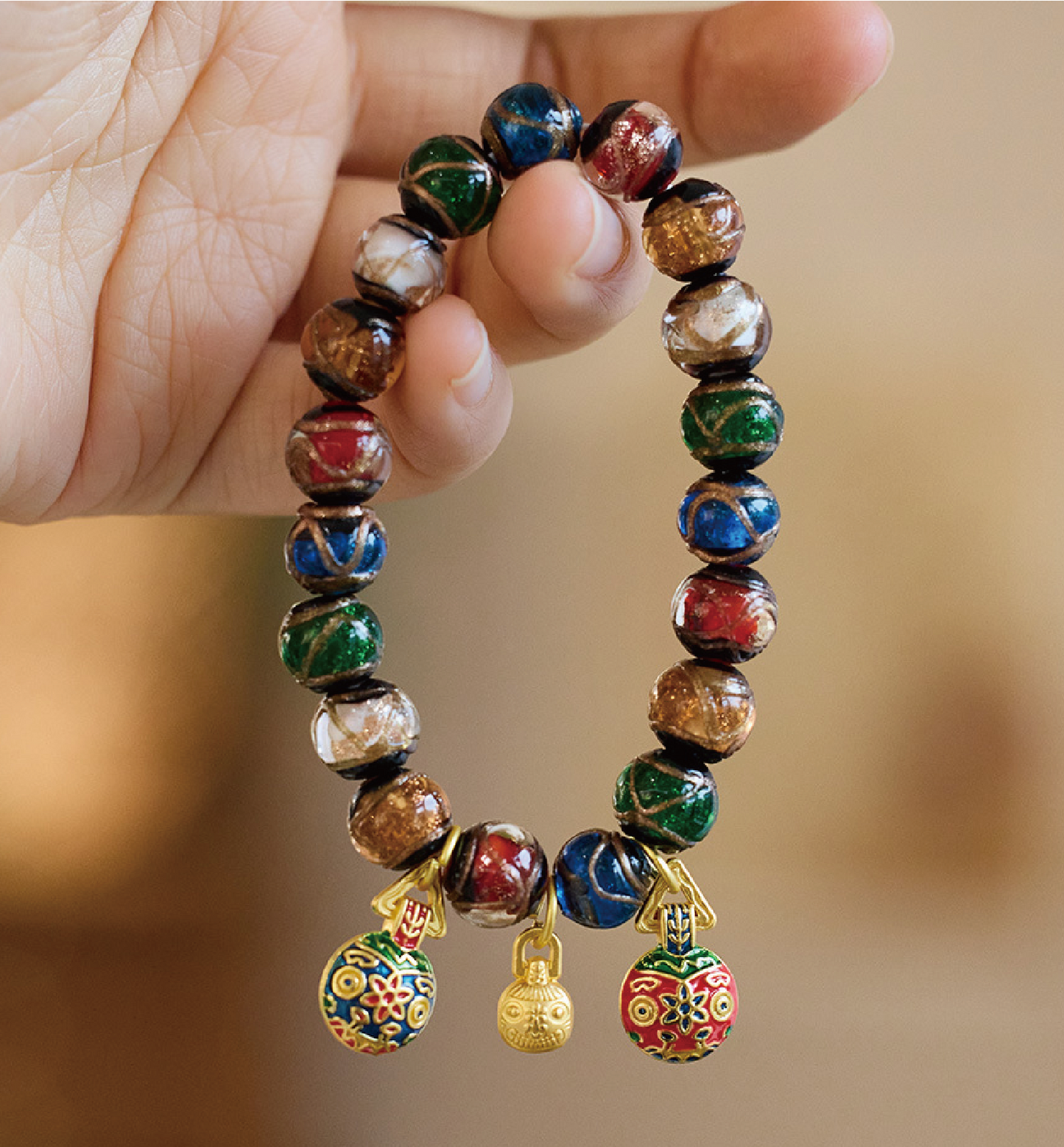 Imperial Golden Beast Multicolor Bracelet