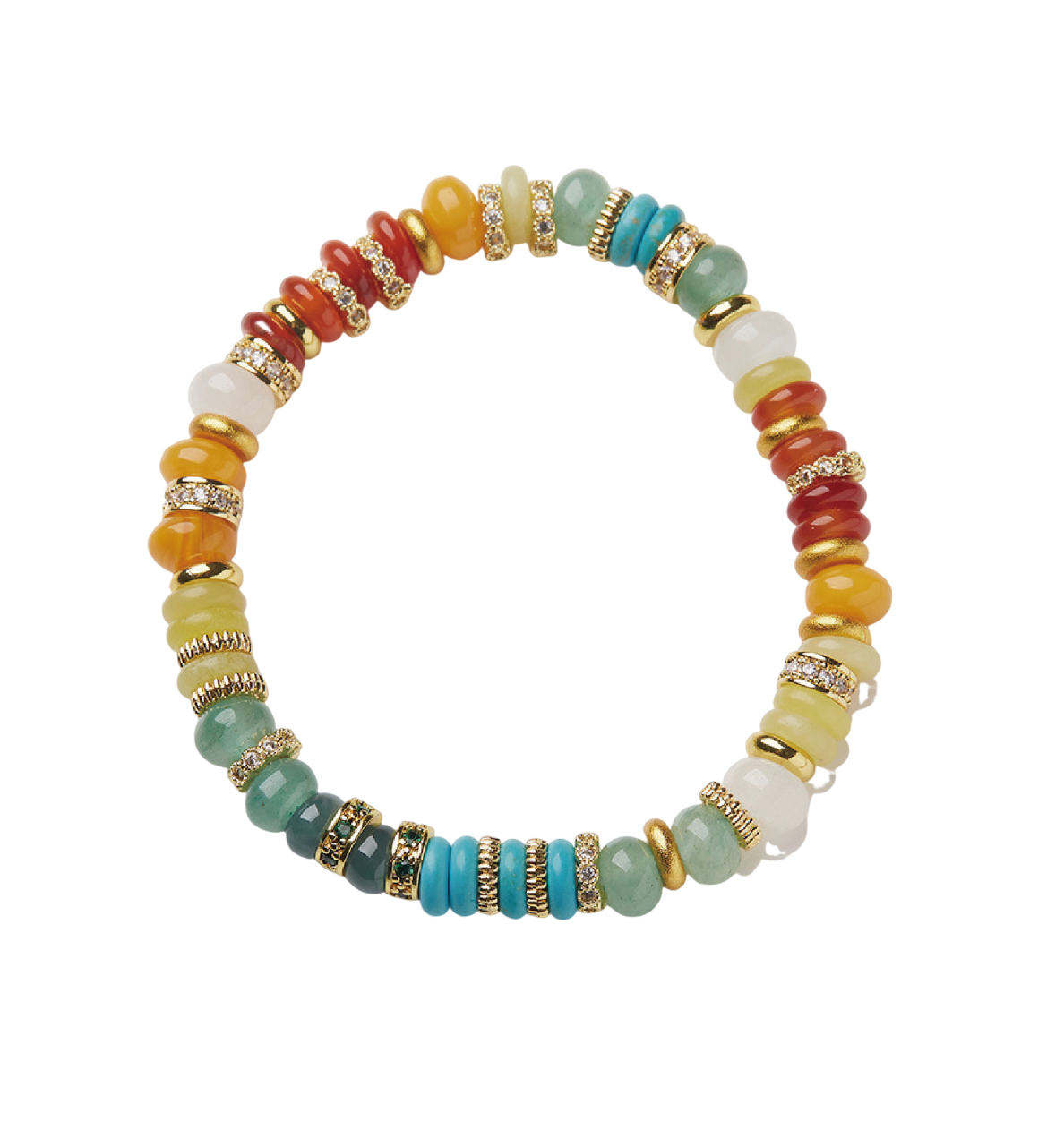 Rainbow Gemstone Serenity & Joy Bracelet