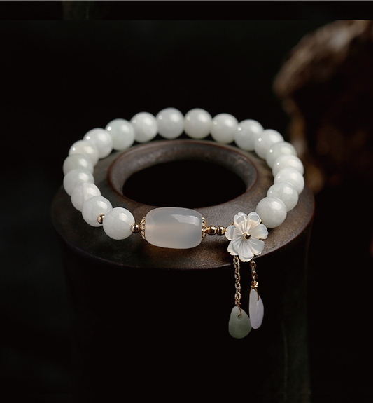 Jade Blossom Serenity Bracele