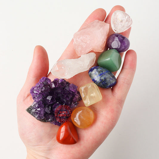 Seven Chakra Gemstone Wooden Box Set