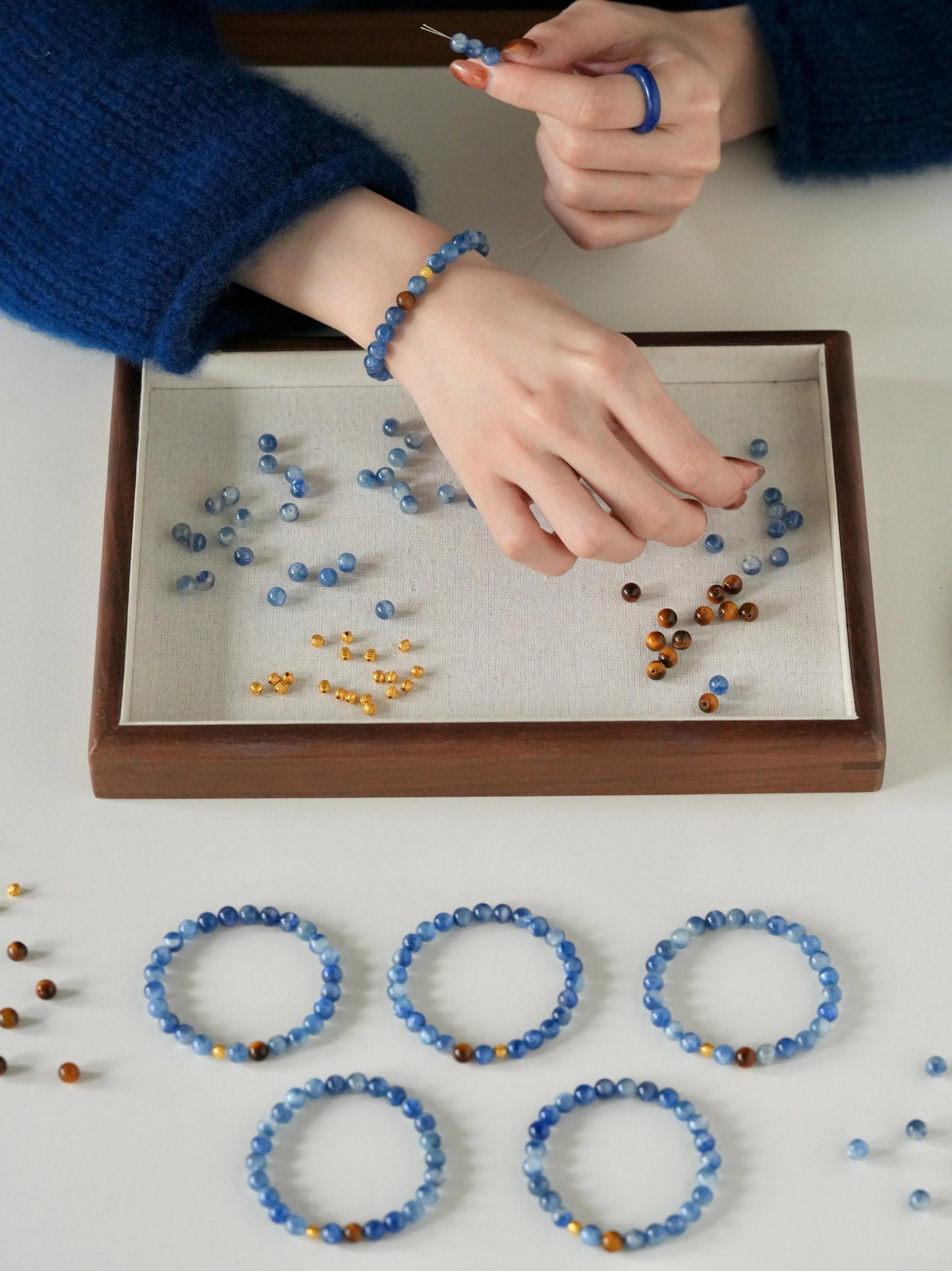 Blue Kyanite Healing Bracelet – Health & Harmony