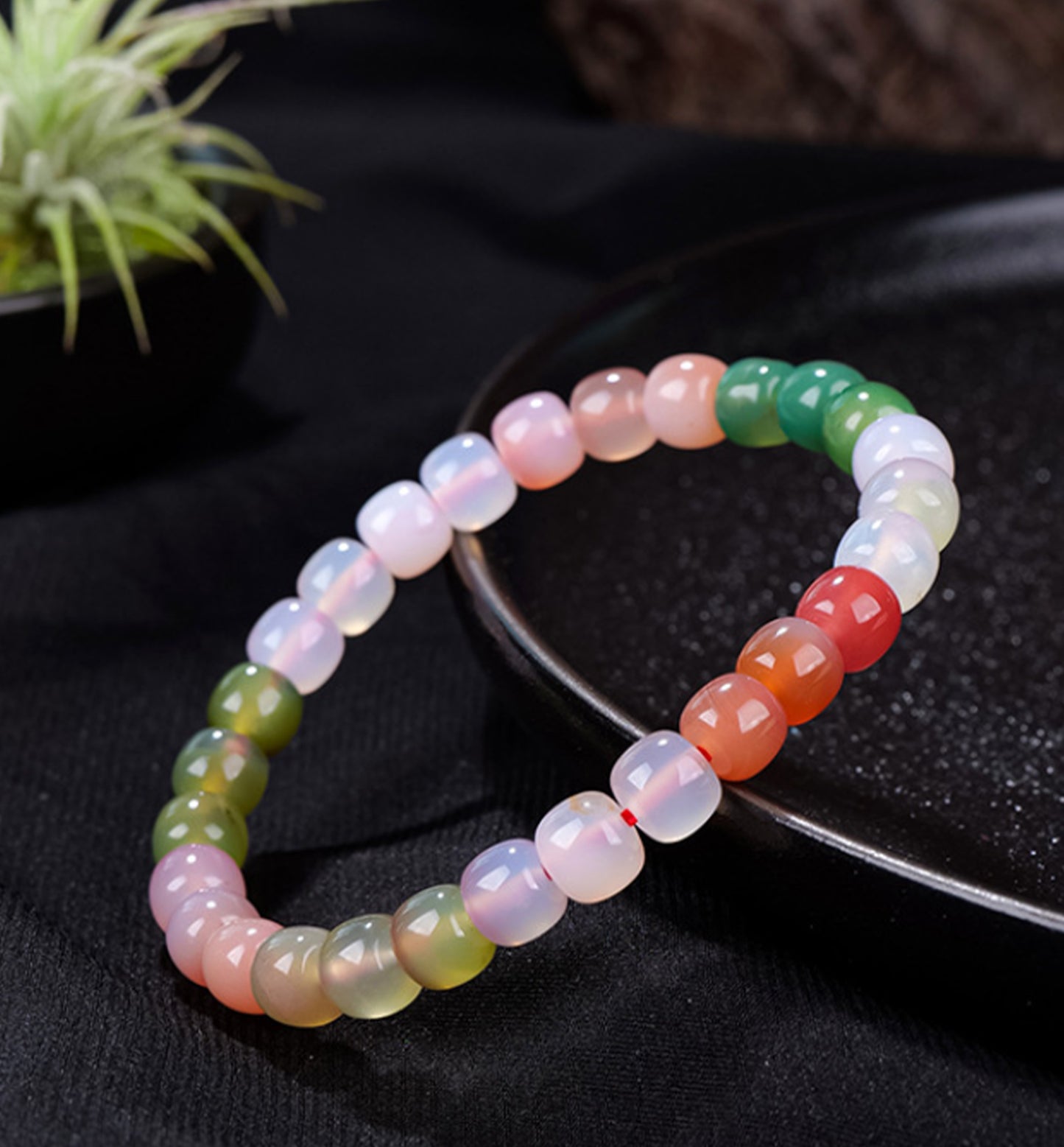 Rainbow Agate Gemstone Bracelet