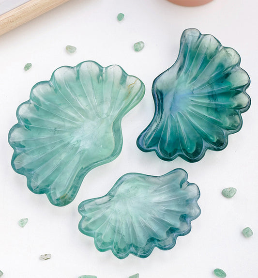 Green Fluorite Shell
