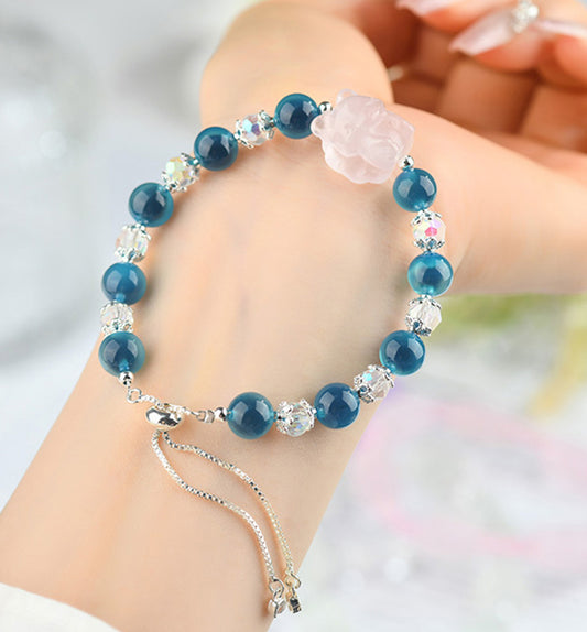 Blue Sweetheart Nine-Tailed Fox Bracelet