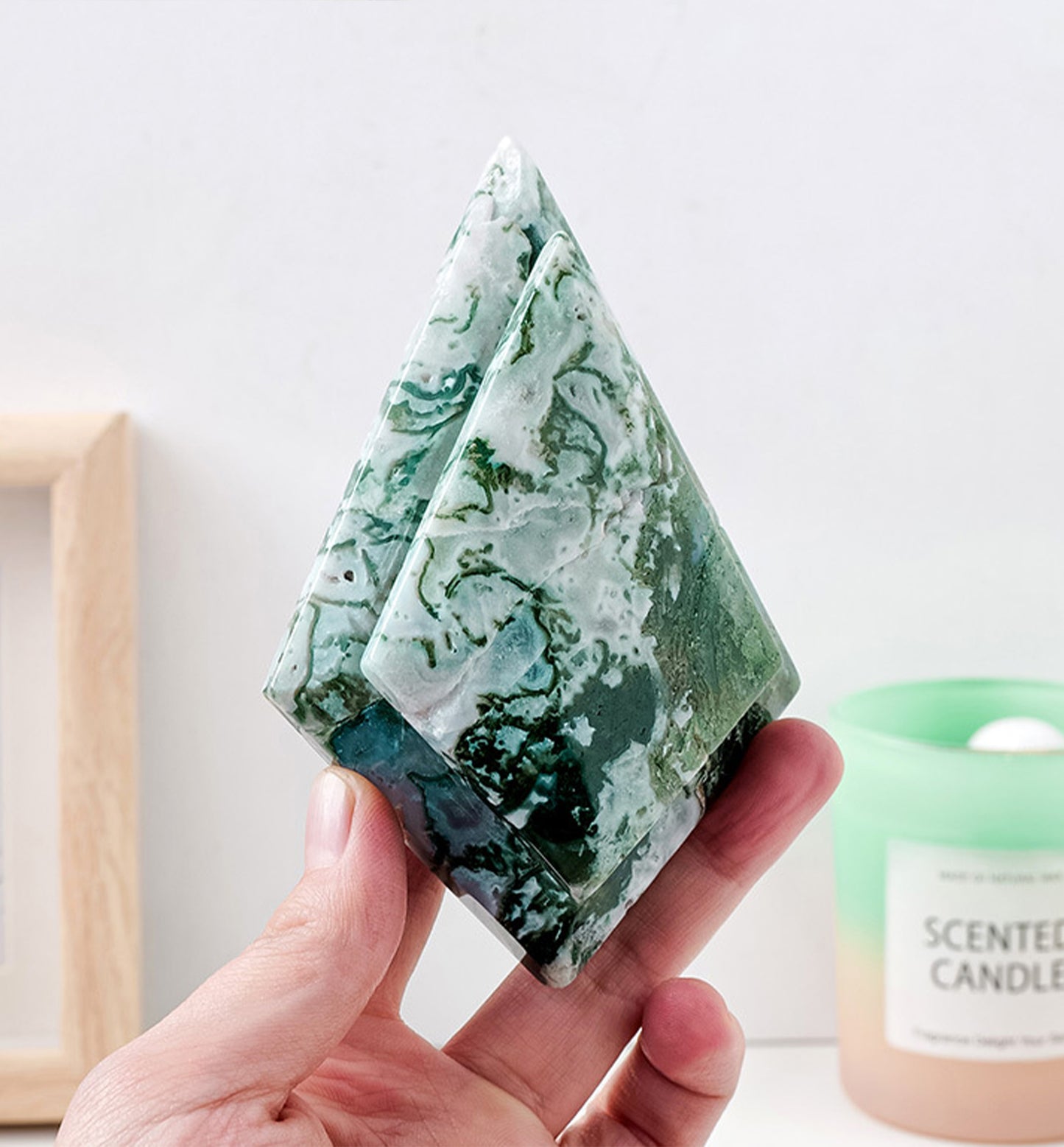 Moss Agate Rhombus