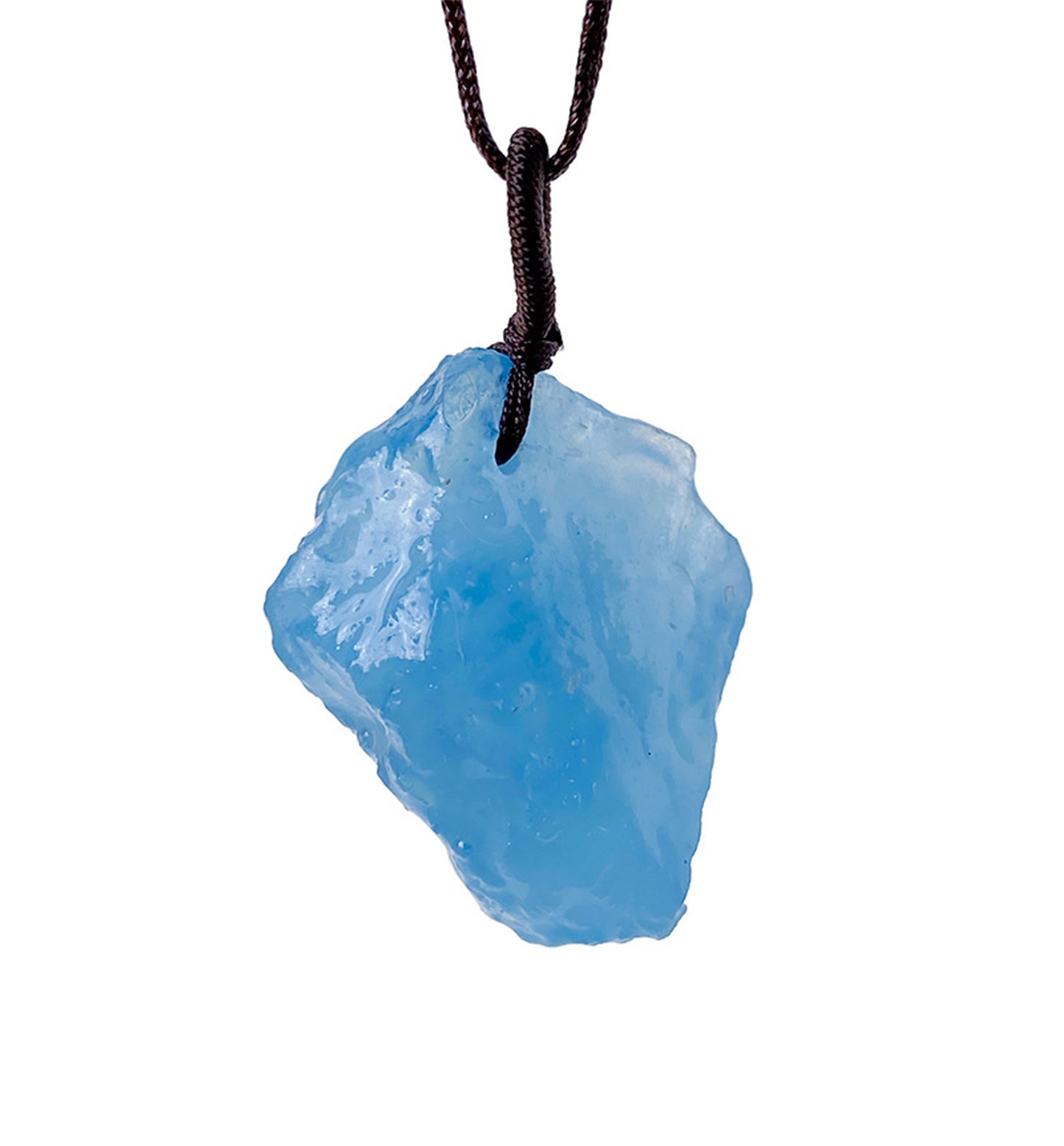Aquamarine Raw Crystal Pendant