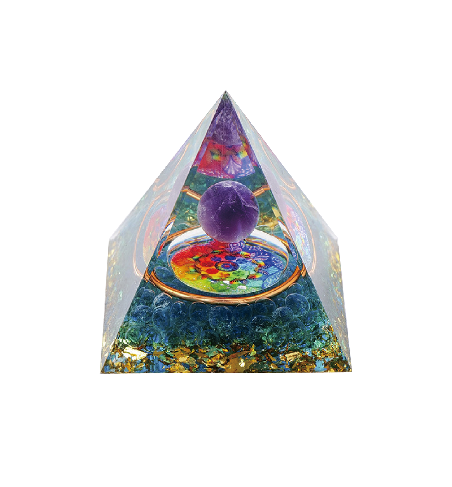 Crystal Pyramid with Energy Sphere