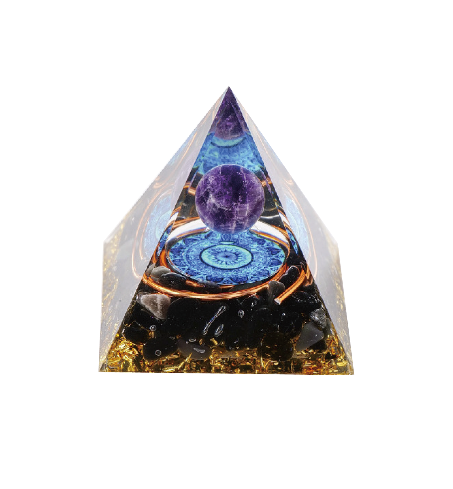 Crystal Pyramid with Energy Sphere