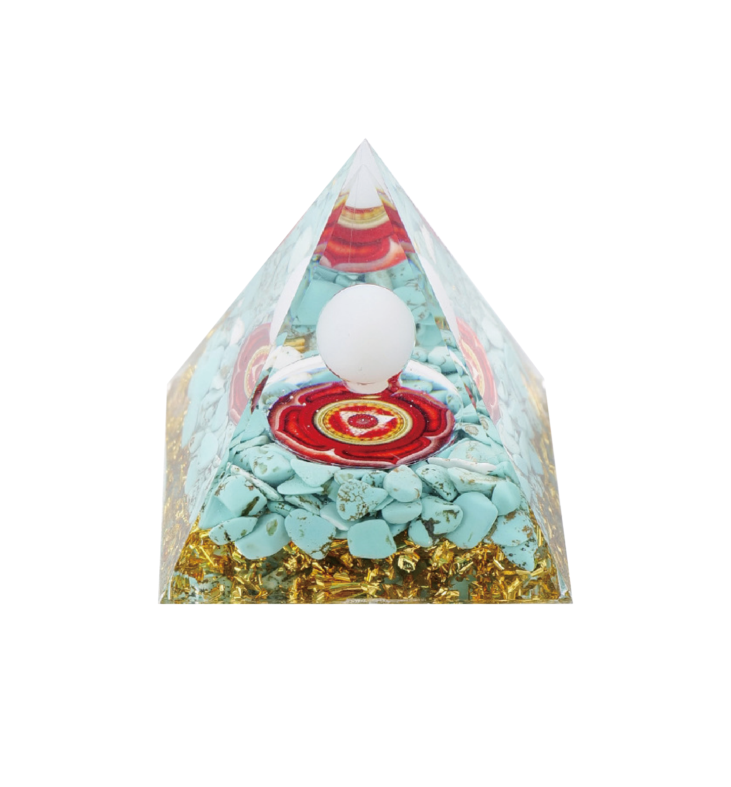 Crystal Pyramid with Energy Sphere