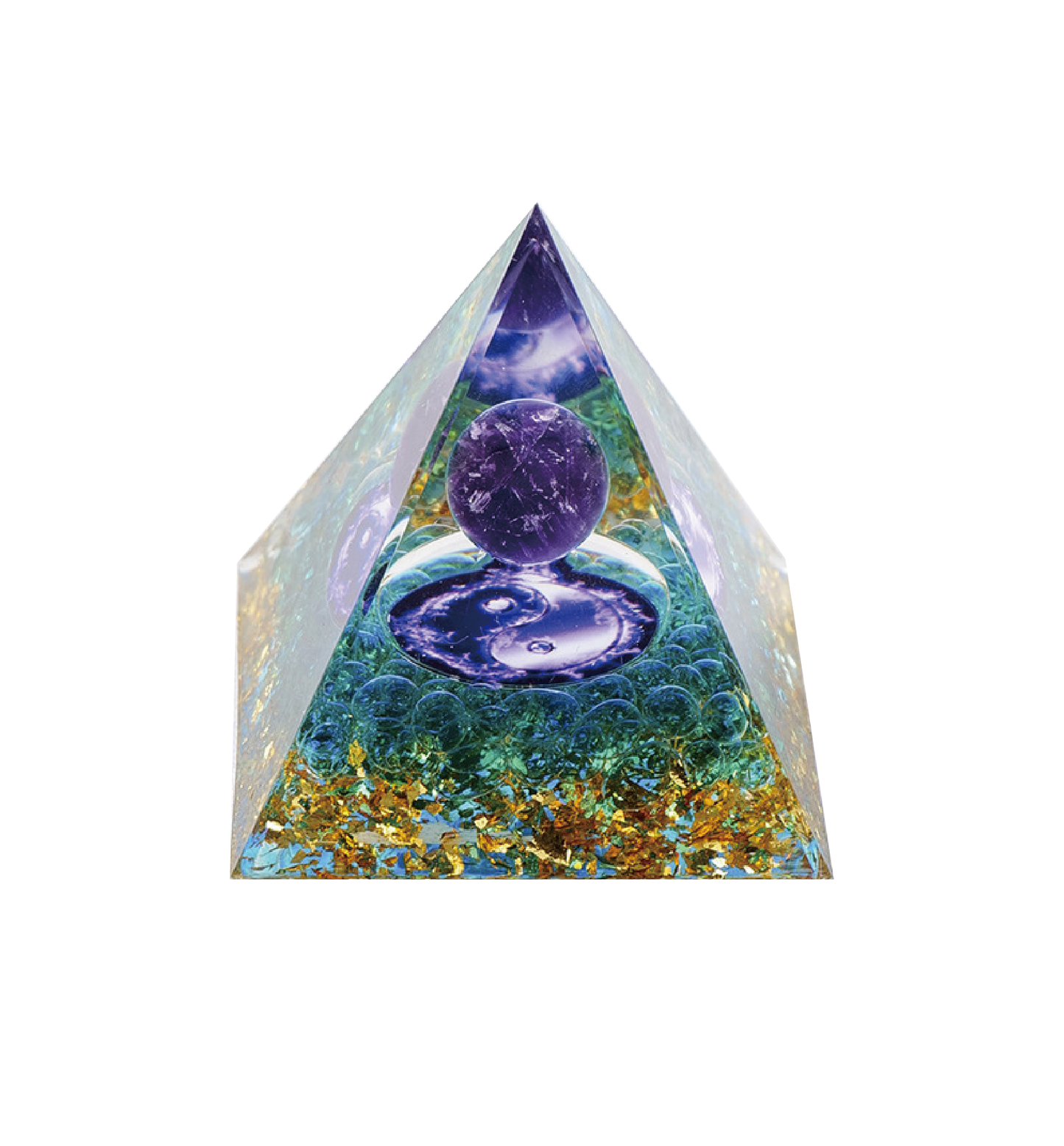 Crystal Pyramid with Energy Sphere