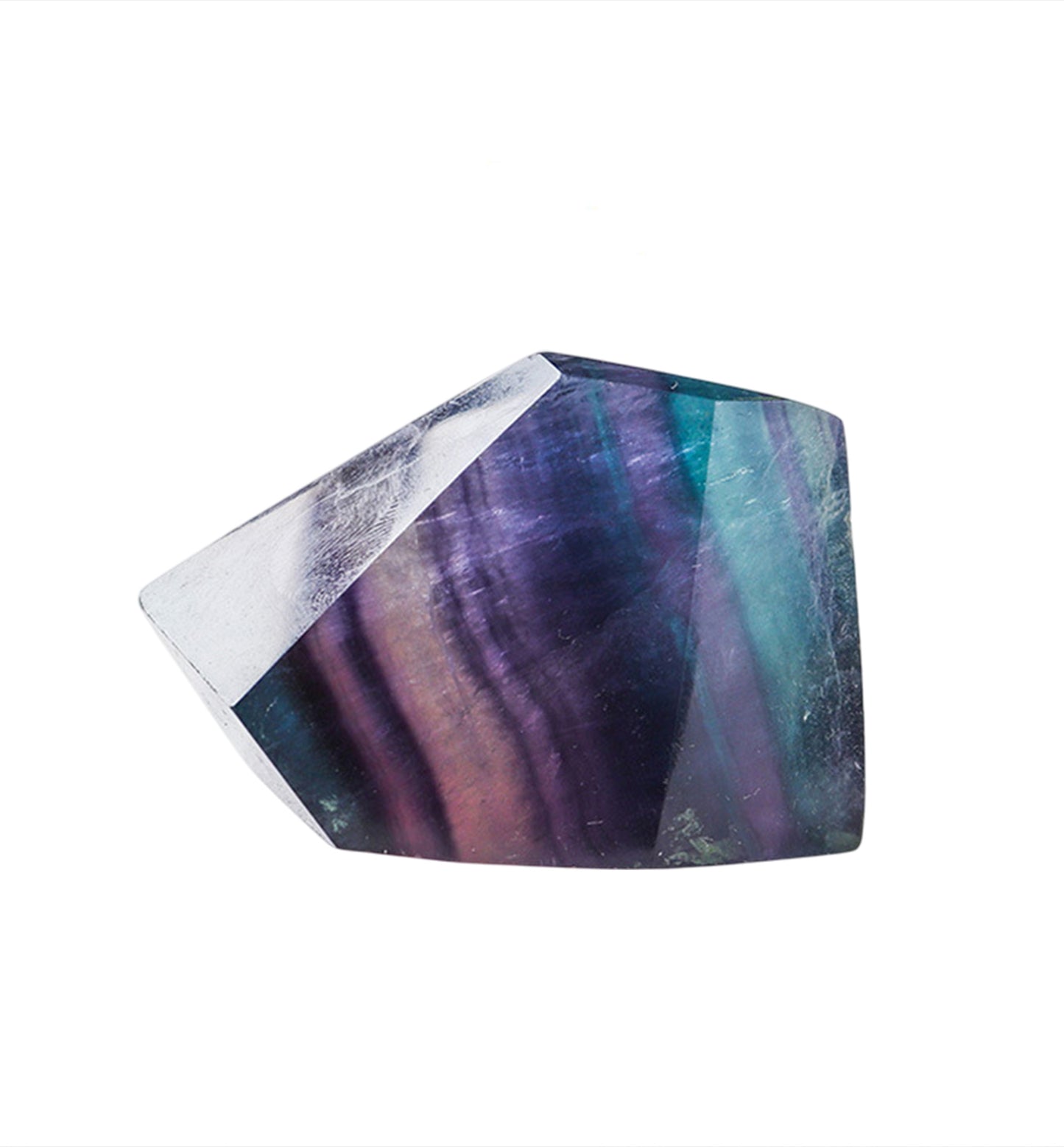 Geometric Rainbow Fluorite