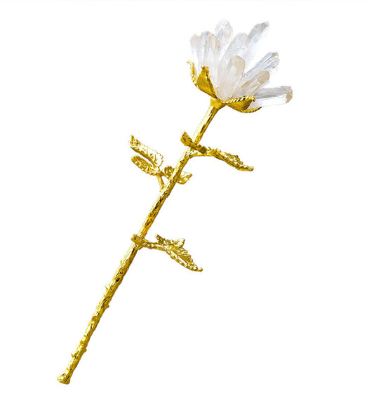 Clear Quartz Rose