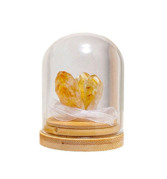 Citrine Crystal Cluster in Bottle