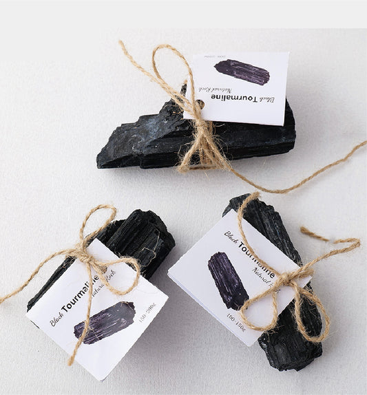 Natural Black Tourmaline Raw Crystal