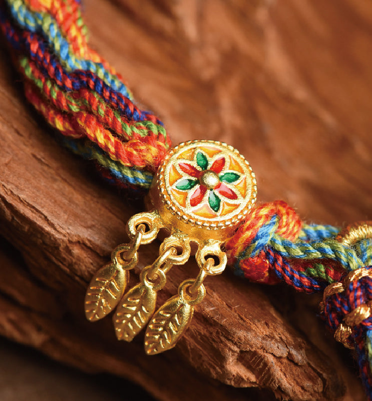 Tibetan Om Mani Padme Hum Colorful Knot Luck Bracelet