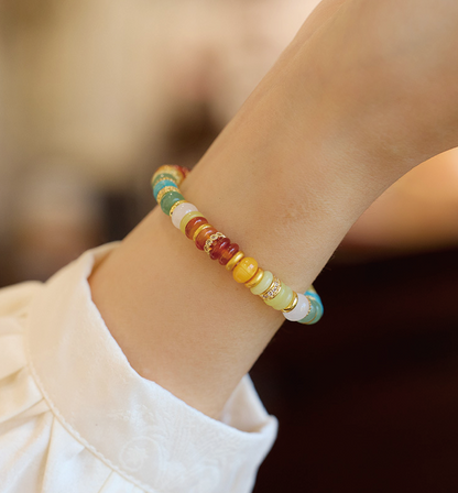Rainbow Gemstone Serenity & Joy Bracelet