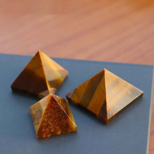 Yellow Tiger’s Eye Pyramid Shape