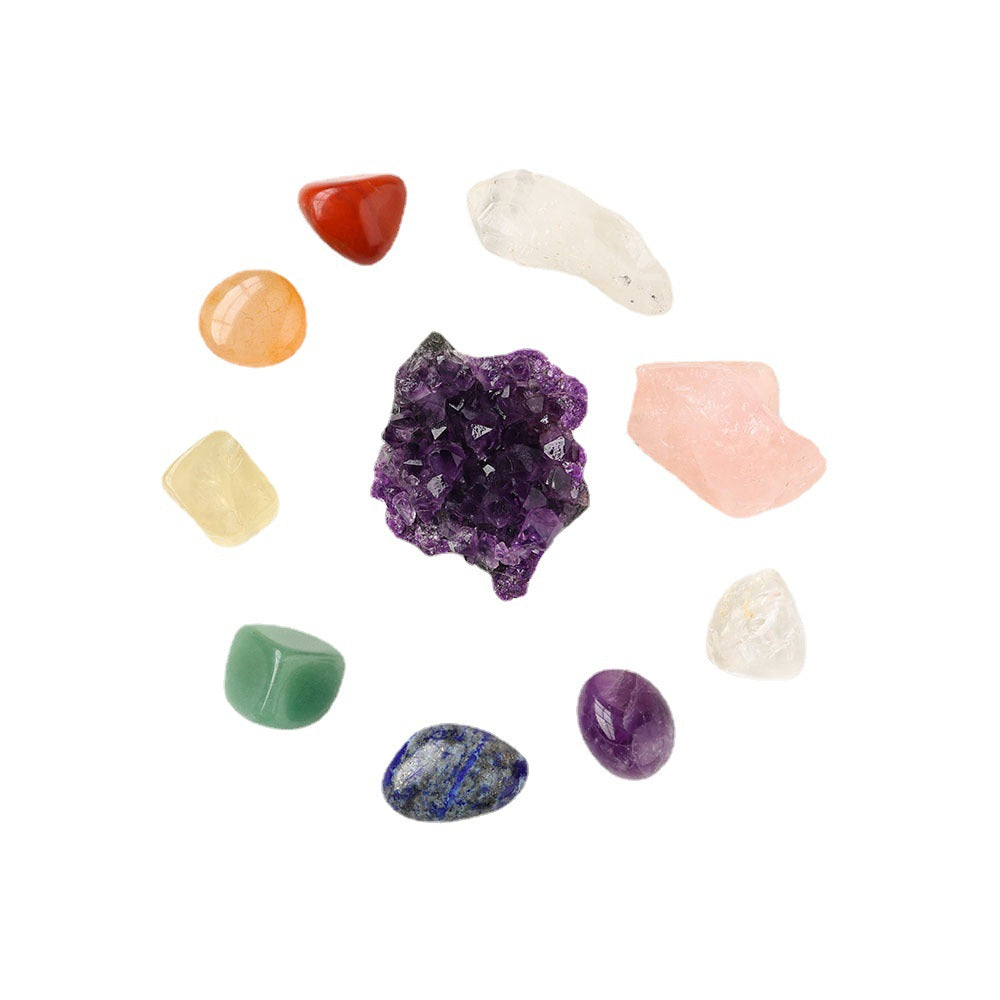 Seven Chakra Gemstone Wooden Box Set