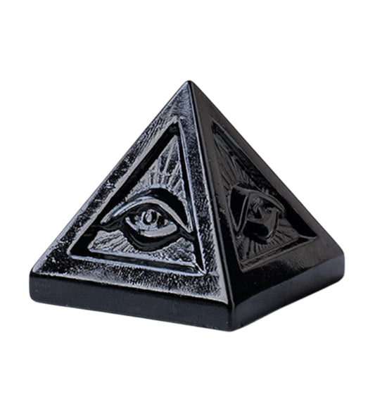 Obsidian Peacock Eye Pyramid
