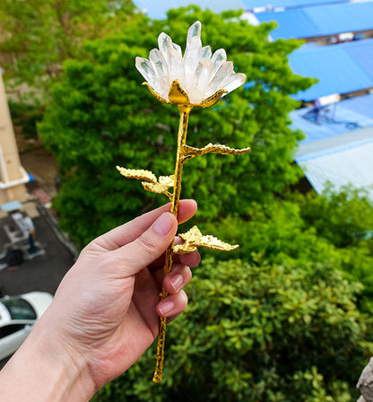 Clear Quartz Rose
