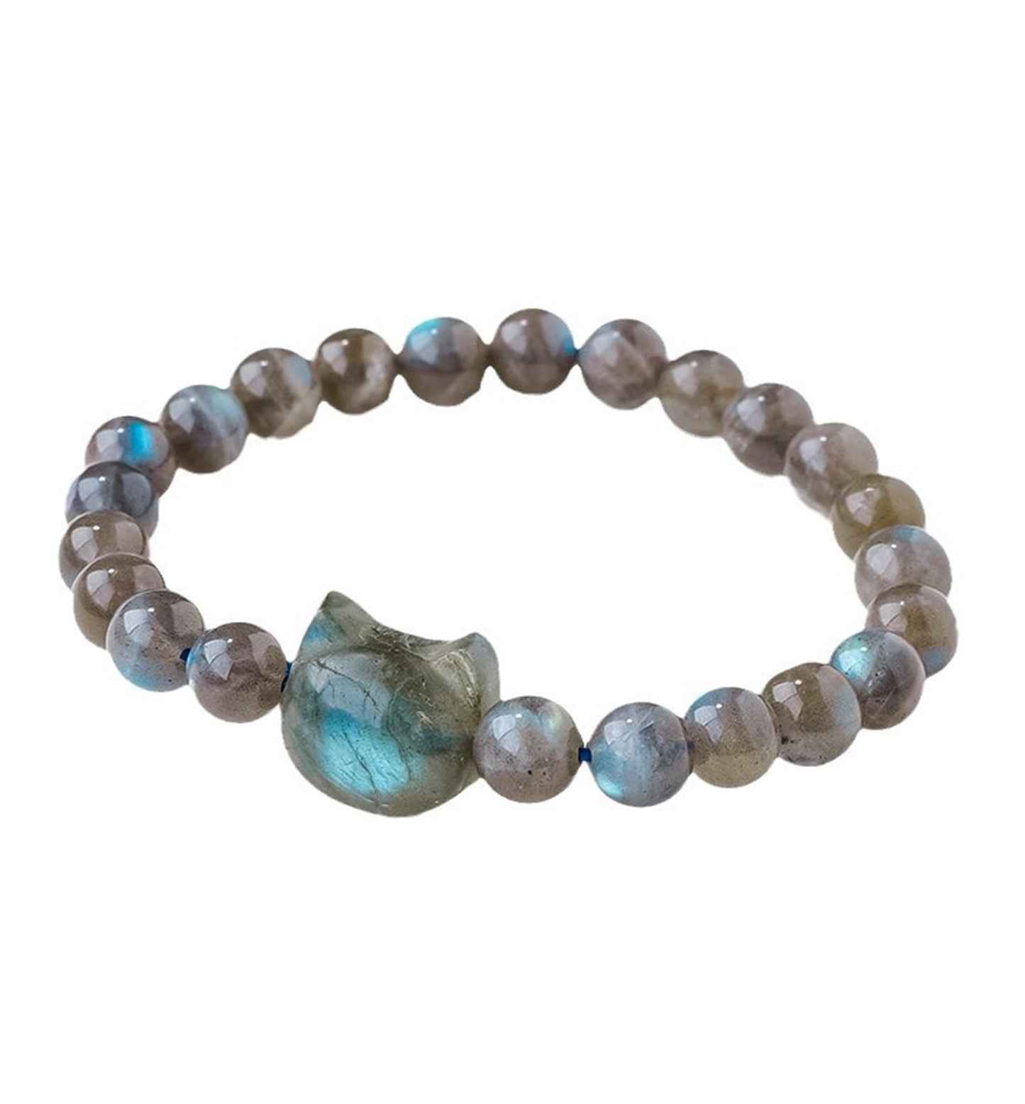 Round Labradorite Cat Bracelet
