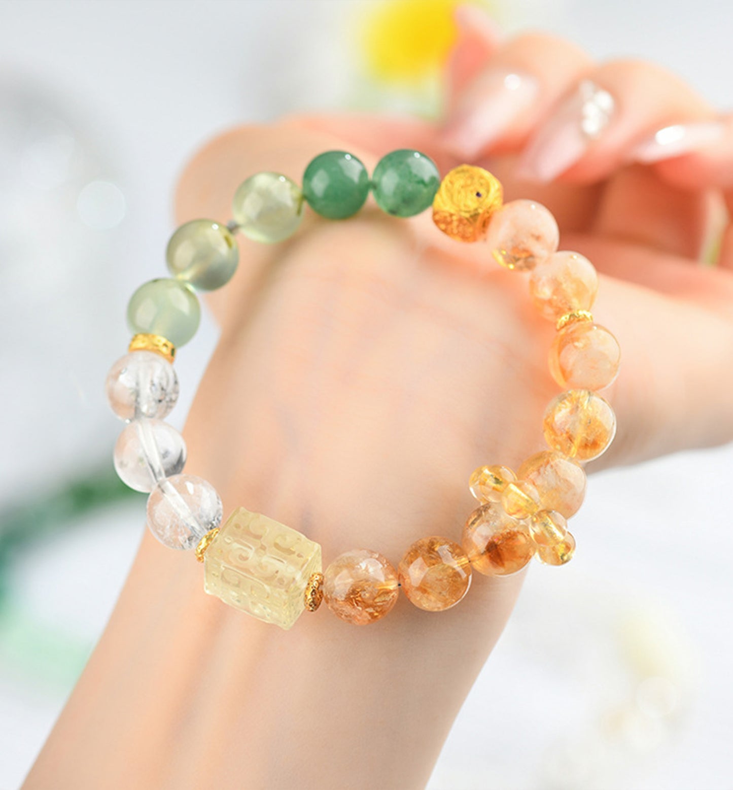 Yellow Tower Crystal “Jin Yu Man Tang” Bracelet