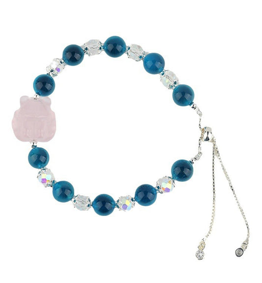 Blue Sweetheart Nine-Tailed Fox Bracelet