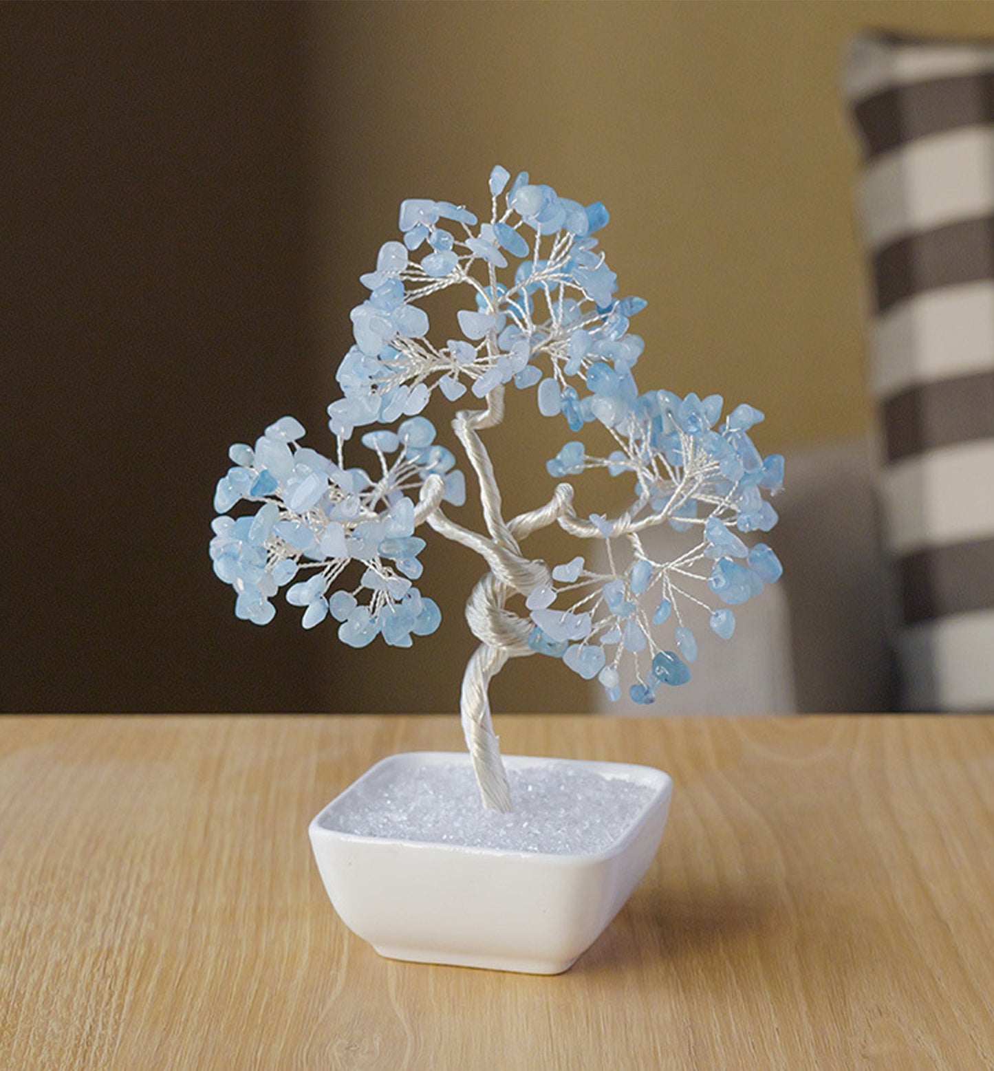 Aquamarine Crystal Money Tree