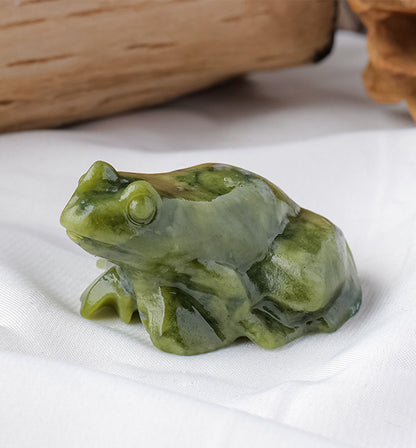 Serpentine Jade Lucky Frog