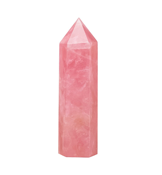 Rose Quartz Crystal Tower
