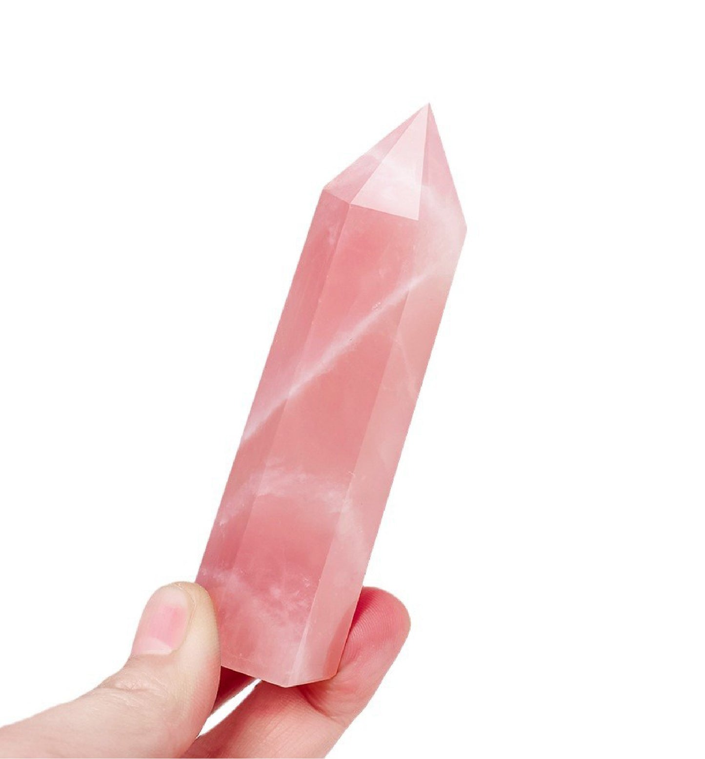 Rose Quartz Crystal Tower