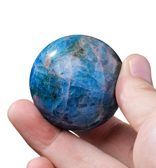 Blue Apatite Sphere