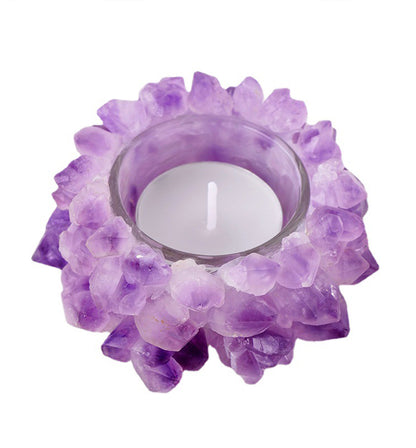 Amethyst Candle Holder (Candle Not Included)