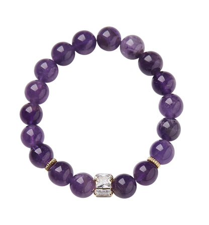 Nine Purple Flame Crystal Bracelet