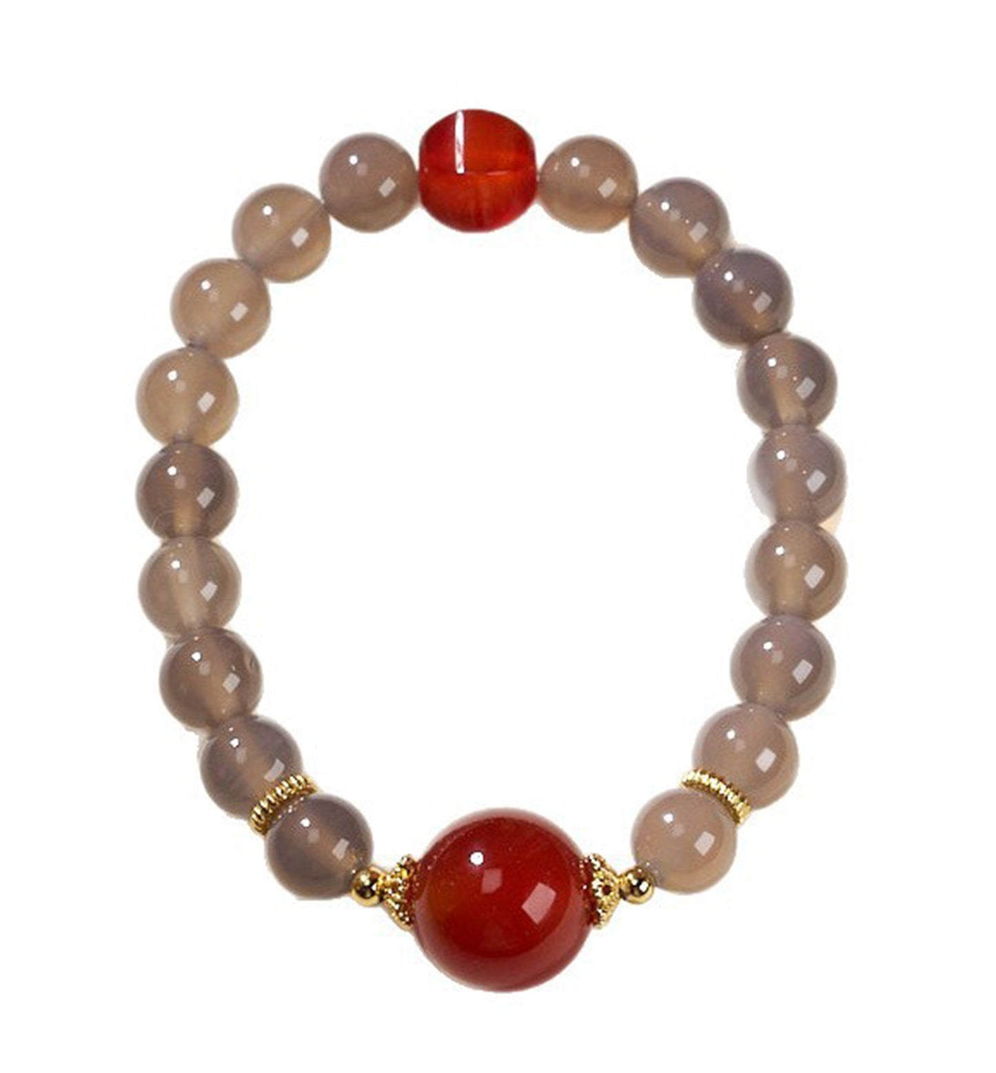 Smoky Amethyst Agate Bracelet