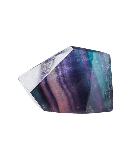 Geometric Rainbow Fluorite