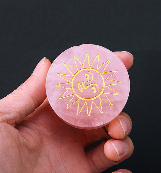 Rose Quartz Sun Disk