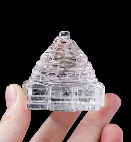 Clear Quartz Himalayan Yantra Mandala