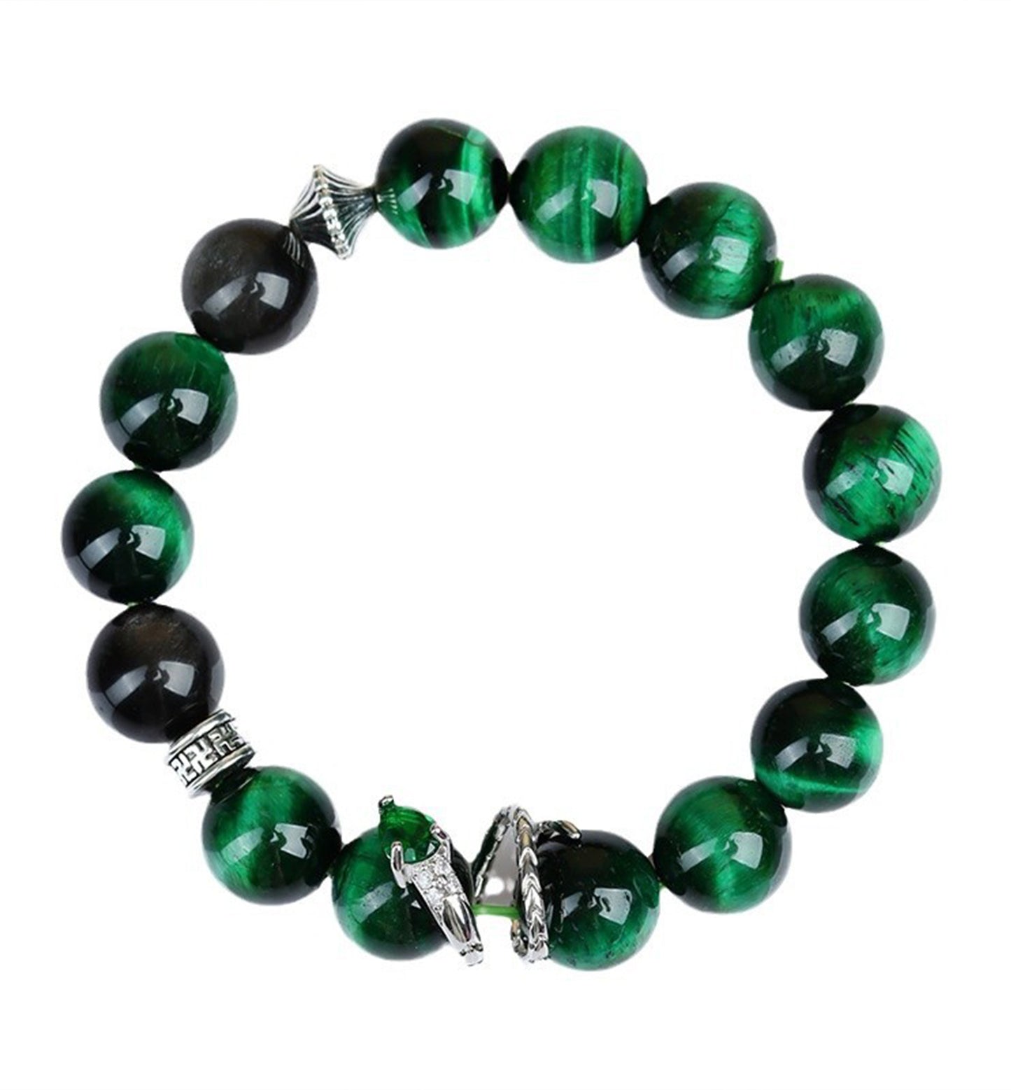 Peacock Green Tiger’s Eye bracelet
