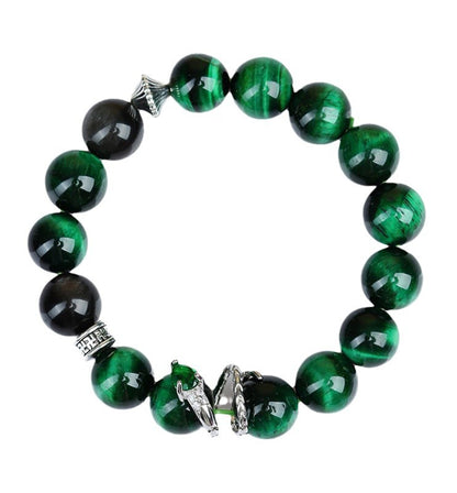 Peacock Green Tiger’s Eye bracelet