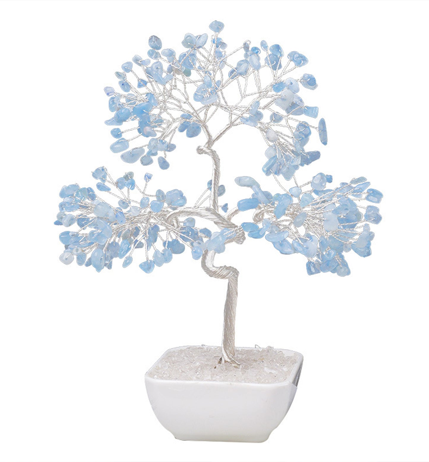 Aquamarine Crystal Money Tree